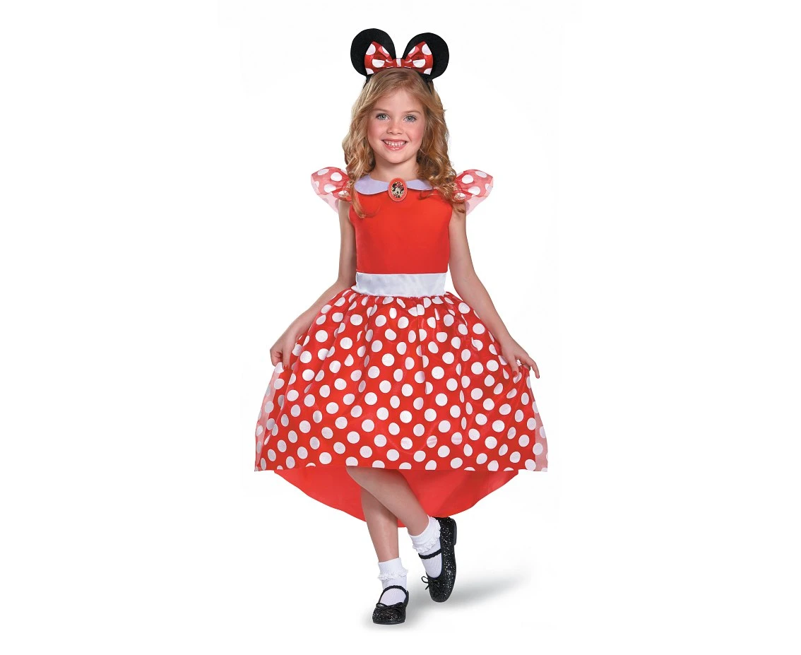 Costume Red Minnie Classic- Minnie Mouse (license), size M (7-8 years) EOL